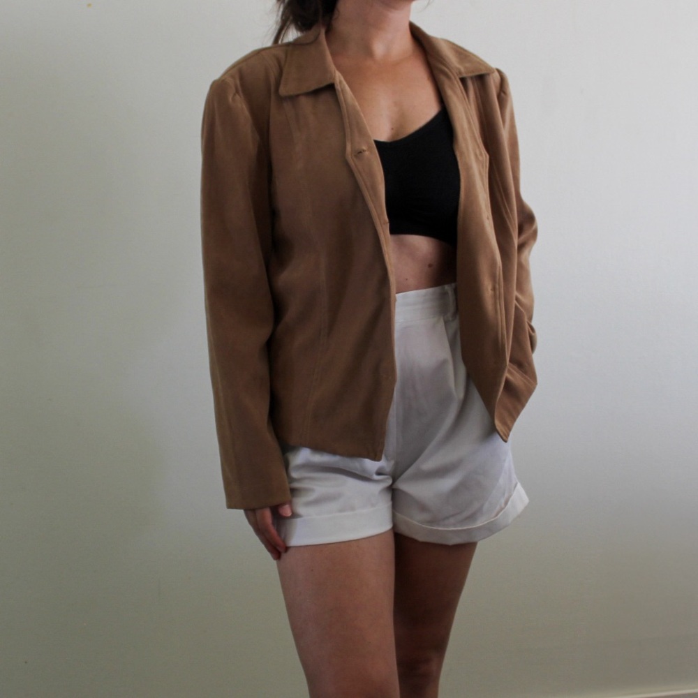 LAST CHANCE Lightweight faux suede blazer